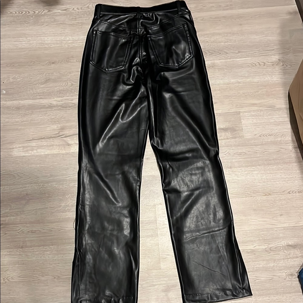 Abercrombie Leather 90s straight Pants - Picture 6 of 6